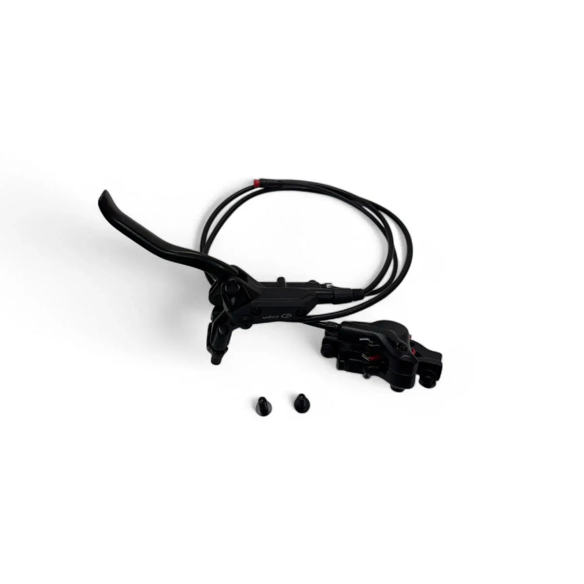 Logan hydraulische e-bike rem rechts, complete set met remhendel, remklauw en remleiding
