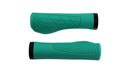 Blauwe fiets handvaten rubber