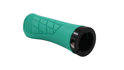 Blauwe fiets handvaten rubber