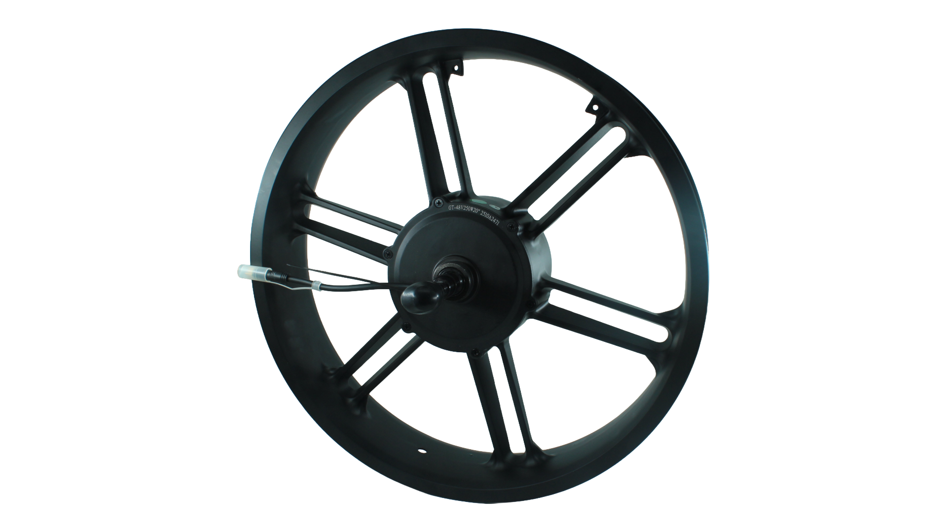 Fatbike motor 20 inch 48v 500w rechts zwarte motor kabel