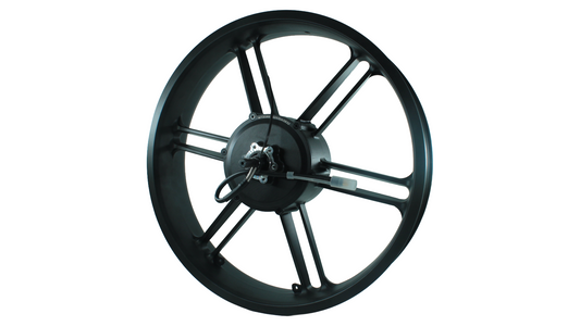 Fatbike motor 20 inch 48v 500w links zwarte motor kabel